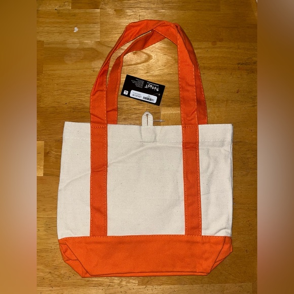 Spirit Halloween mini tote bags NWT orange pumpkin - Picture 2 of 5